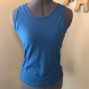 Lululemon Racer back teal tank with back pocket